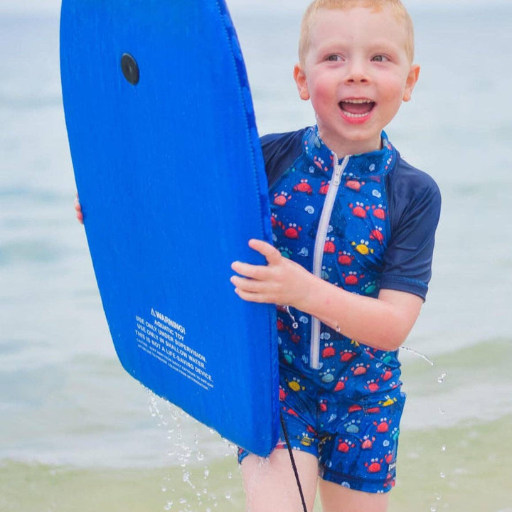 NEW! All-In-One Snap Sunsuit | Comic Crabs