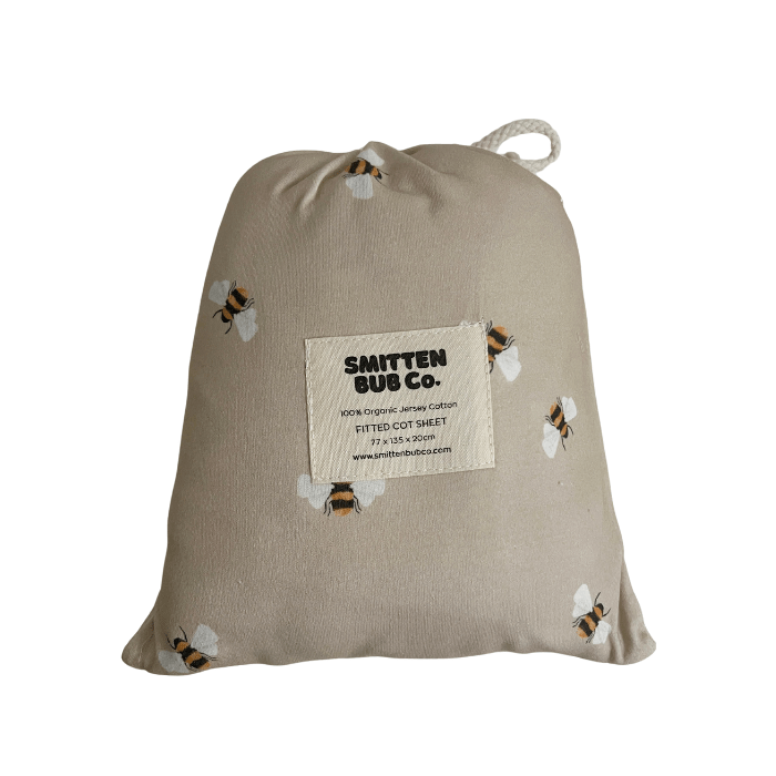 BUMBLE BEES | Fitted Cot sheet