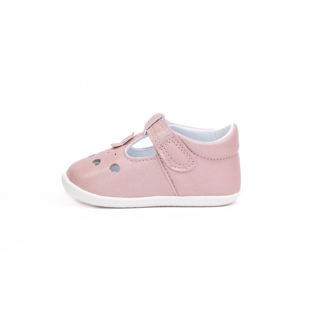 ROSIE light pink baby girls t-bars