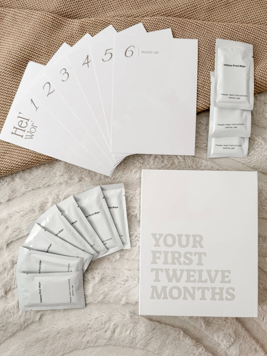 Inkless Print Milestone Cards