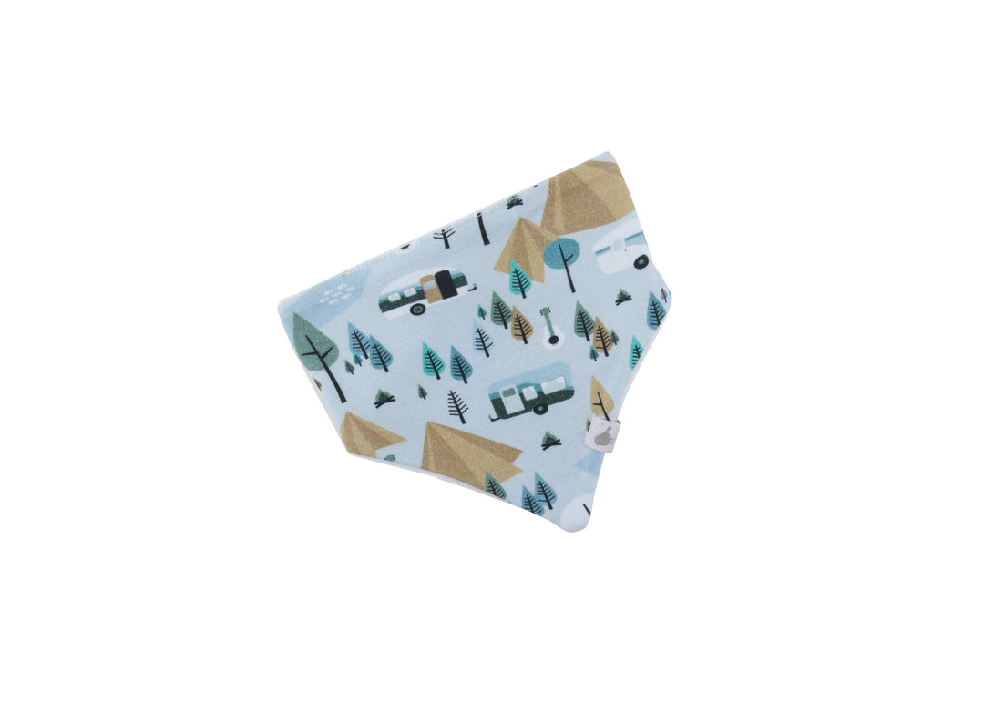 Retro Camping Organic Cotton Bandana Bibs