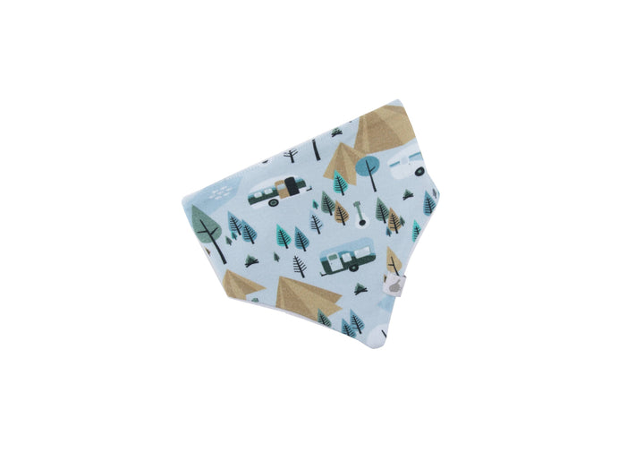 Retro Camping Organic Cotton Bandana Bibs