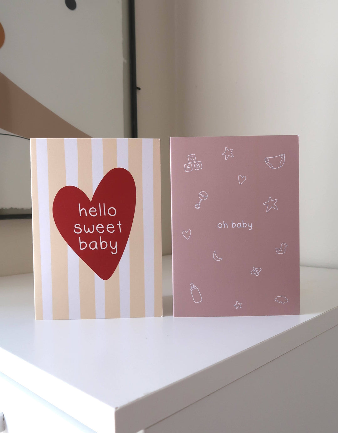 Hello Sweet Baby Card | Newborn Card | Baby Shower Card