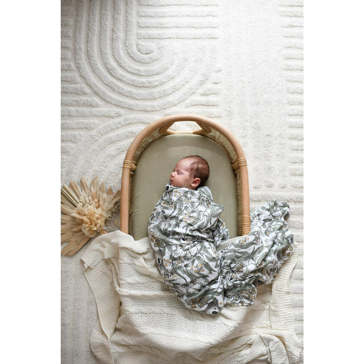 Luna's T Bamboo Muslin Swaddle Baby wrap