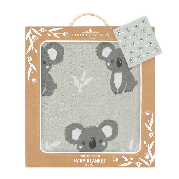 Australiana Baby Blanket - Koala/Grey