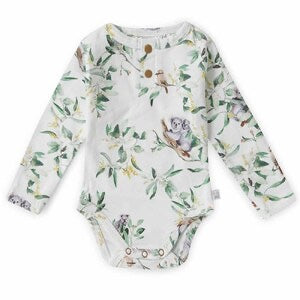 Snuggle Hunny Body suit Long sleeve -  Eucalypt