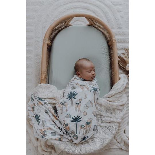 Lunas Treasure Newborn Gown - Knotted Bamboo Baby Gown for boys and girls