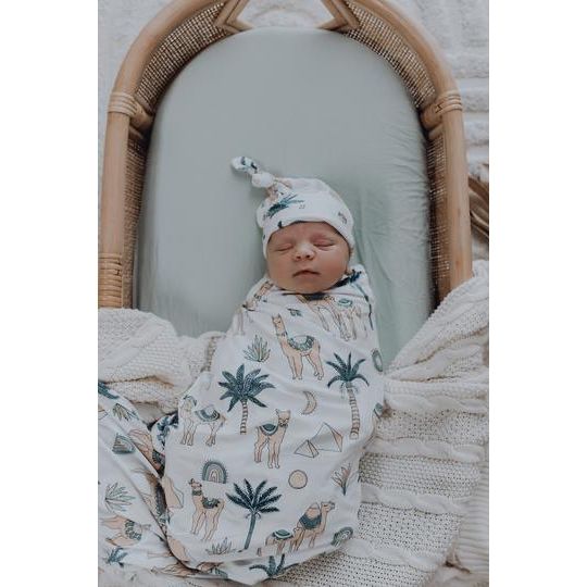 Lunas Treasure Newborn Gown - Knotted Bamboo Baby Gown for boys and girls