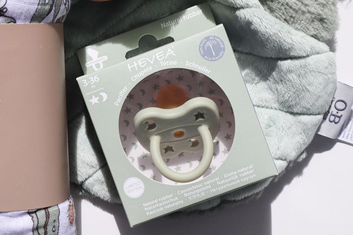 Hevea - Colour Pacifier - Round - Nordic Sea Green - Size 3 to 36 months