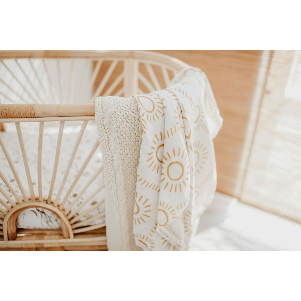 Luna's T Bamboo Muslin Swaddle Baby wrap