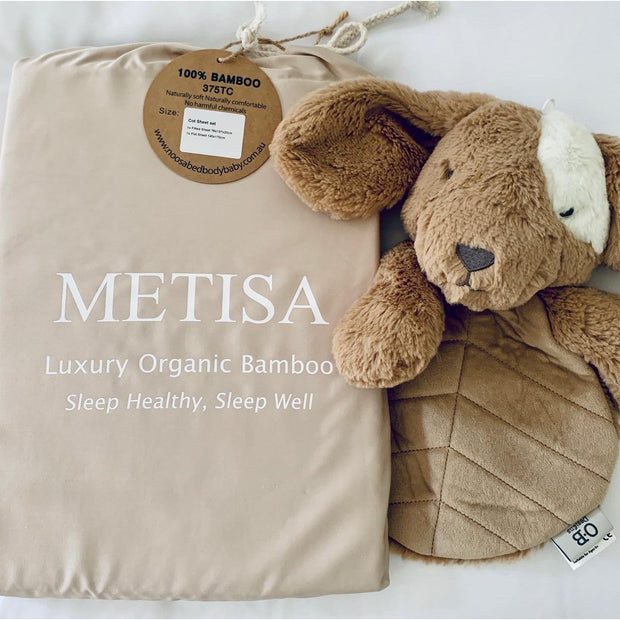 100 Organic Bamboo Cot Sheets Noosa BedBodyBaby