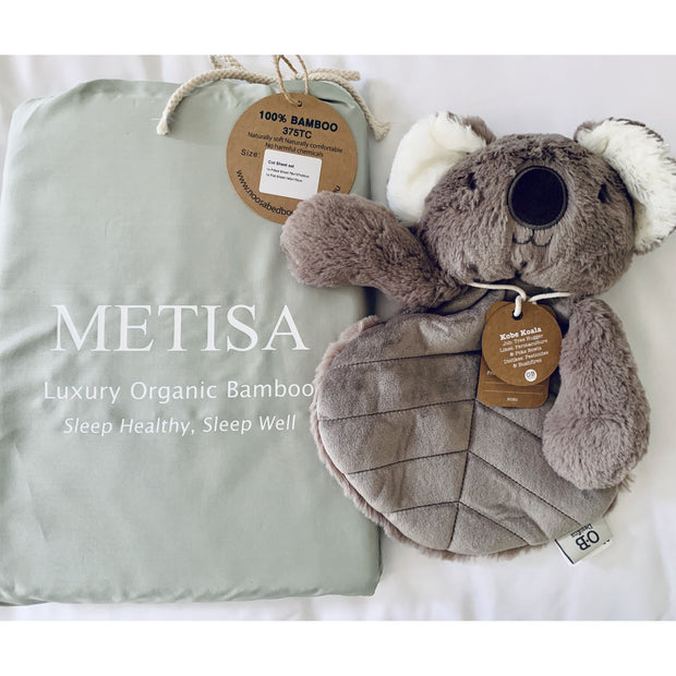 100 Organic Bamboo Cot Sheets Noosa BedBodyBaby