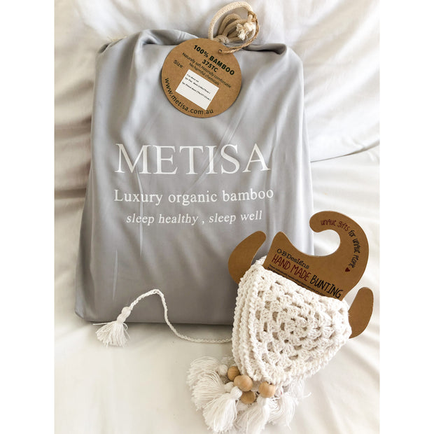 100 Organic Bamboo Cot Sheets Noosa BedBodyBaby