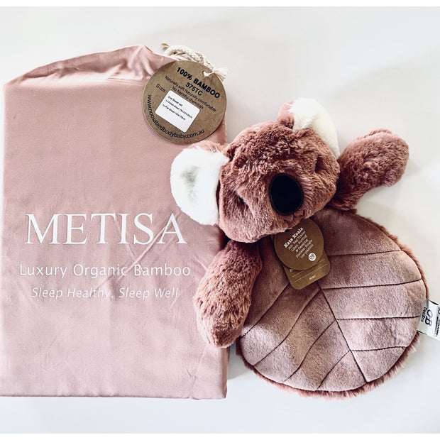 100 Organic Bamboo Cot Sheets Noosa BedBodyBaby